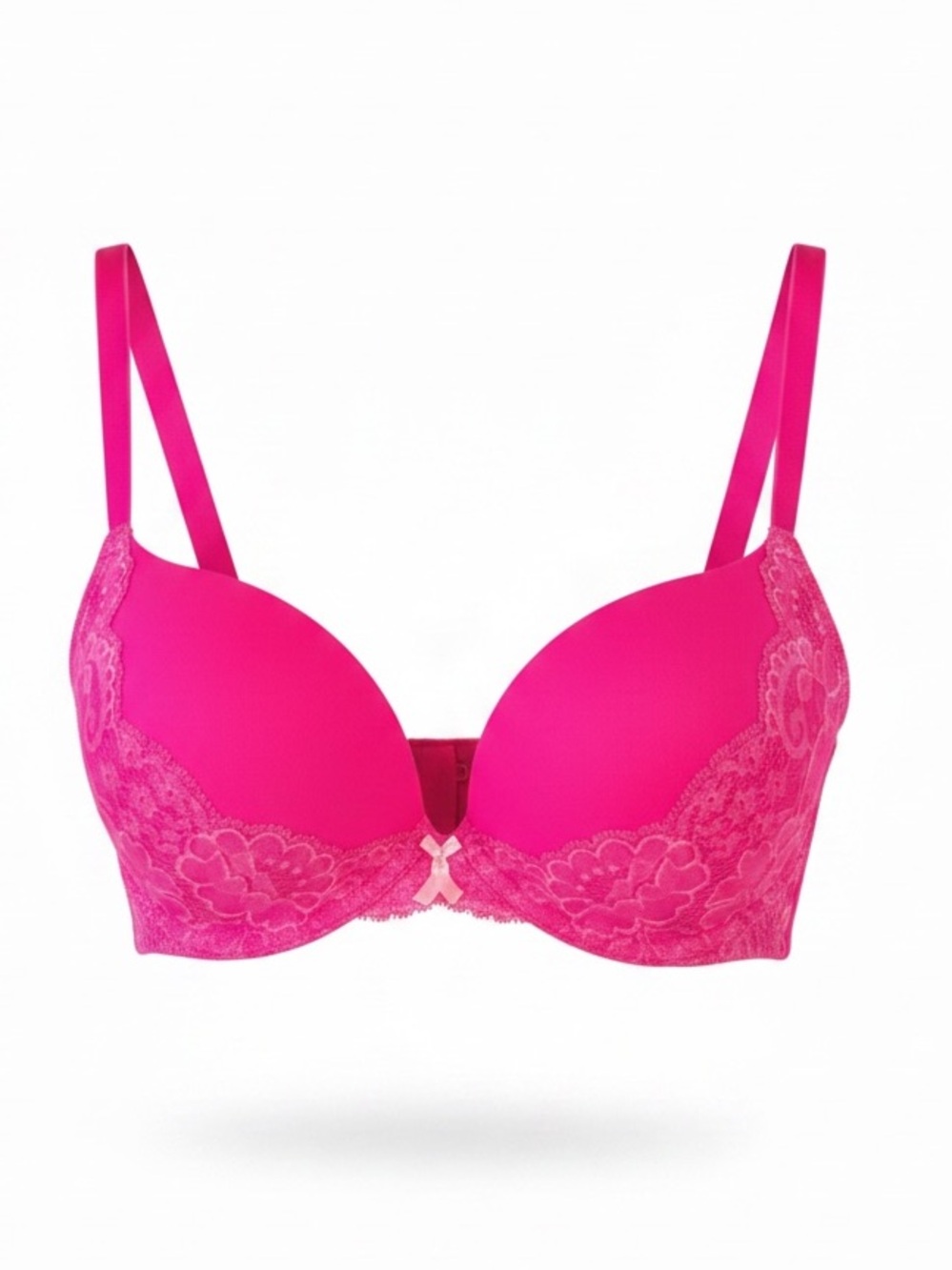 Victoria's Secret Vibrant Pink Lace Push-Up Bra